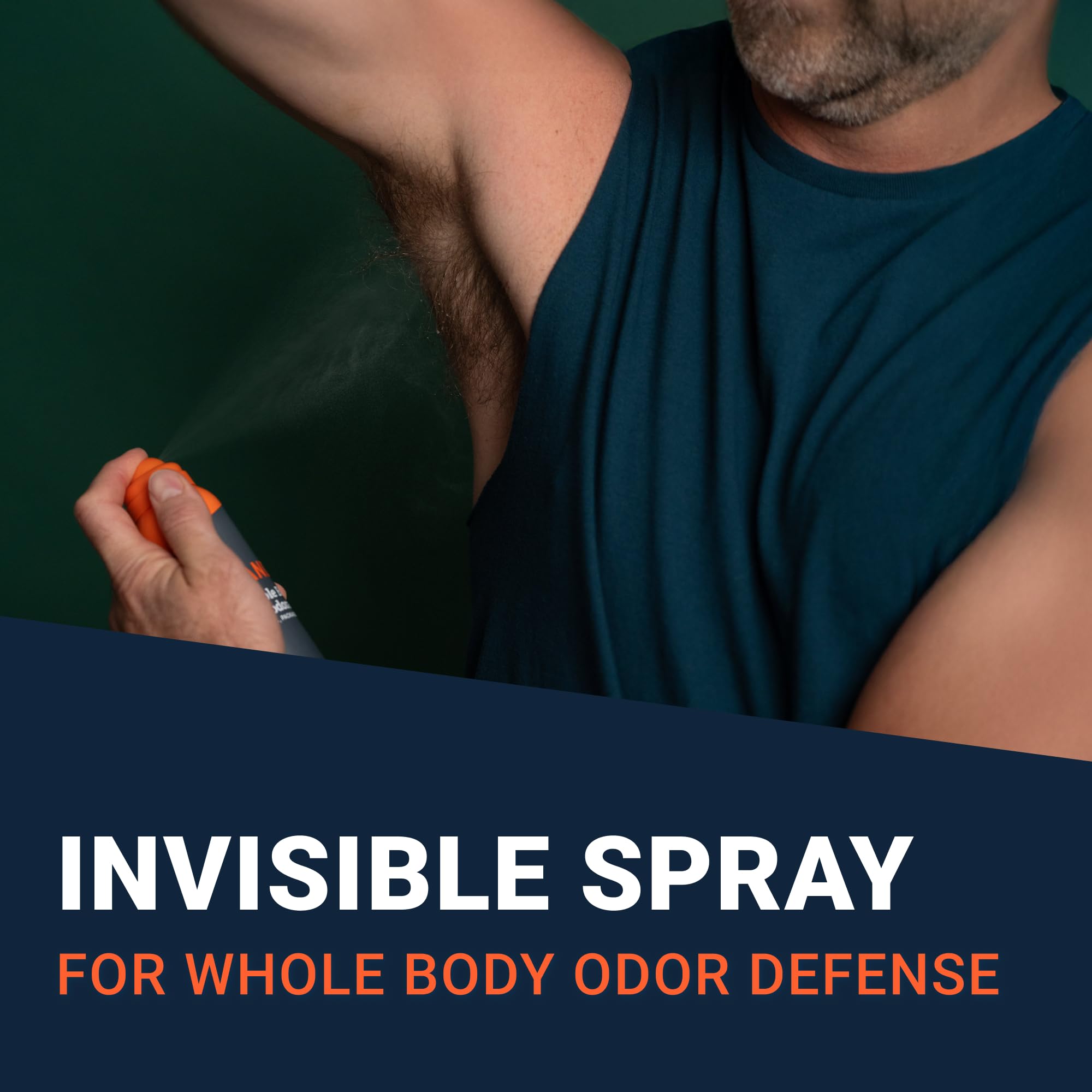 Mando aluminum-free benzene-free icon emphasizes safe deodorant choice.