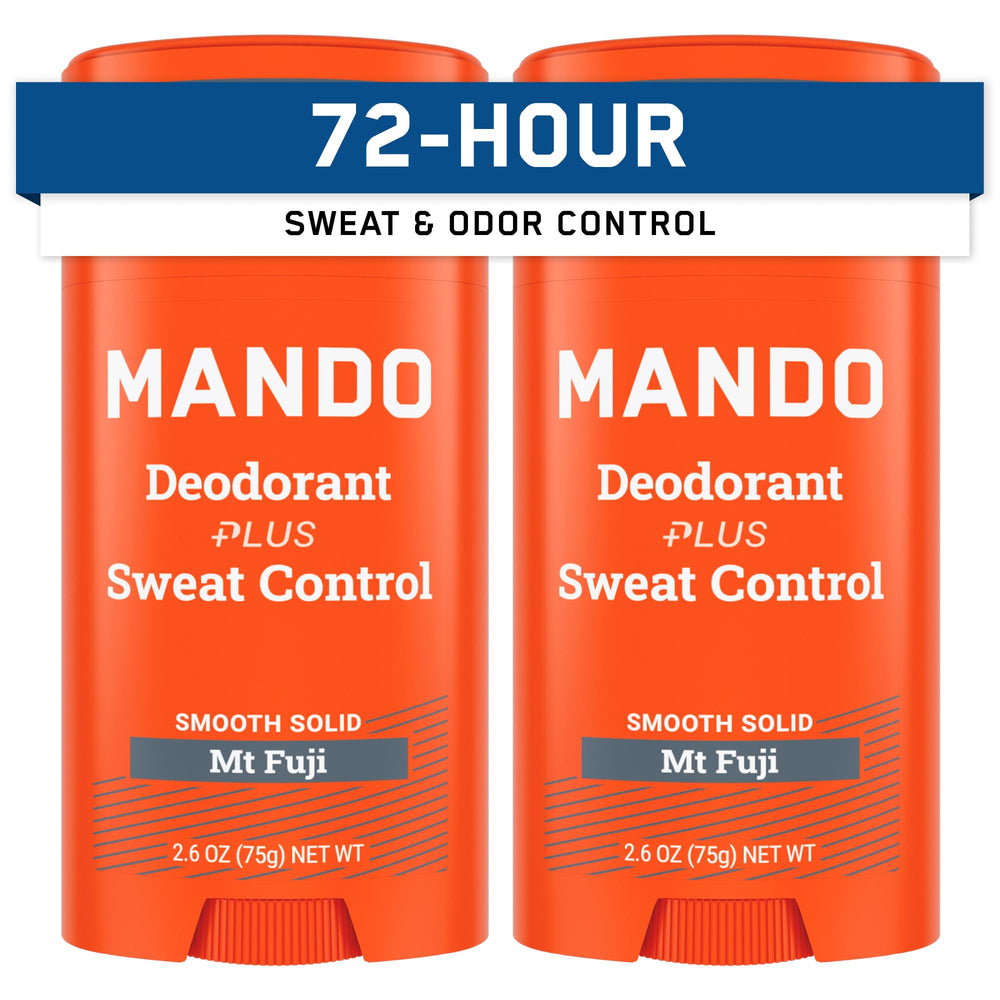 Mando Mt Fuji pack of two antiperspirant sticks for all-day odor control.