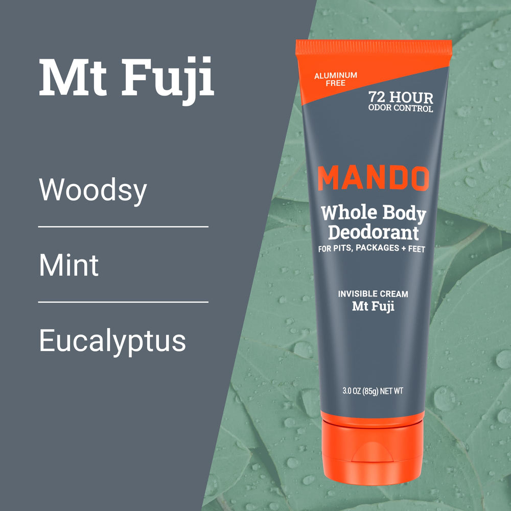 Mando bourbon leather scent visualization with warm, masculine notes.