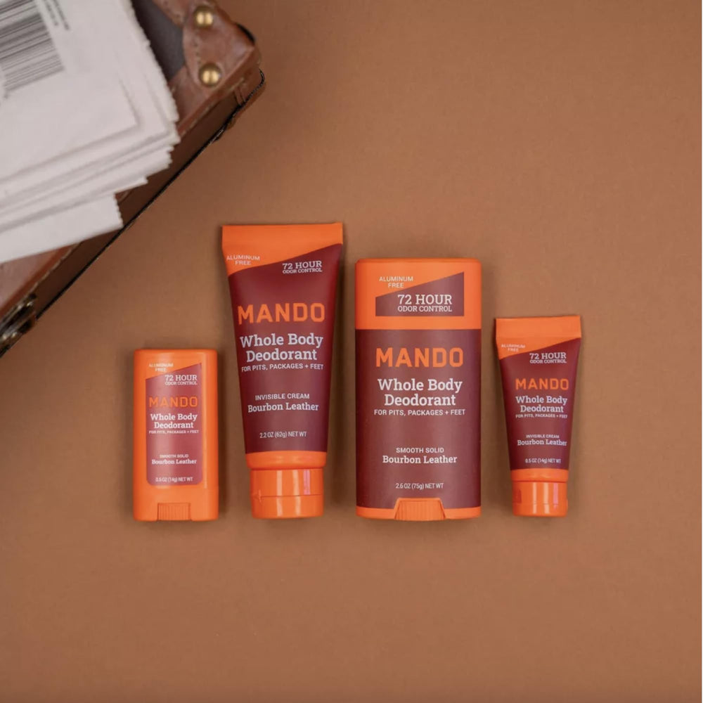 Mando compact travel pack image illustrating portable two-tube set