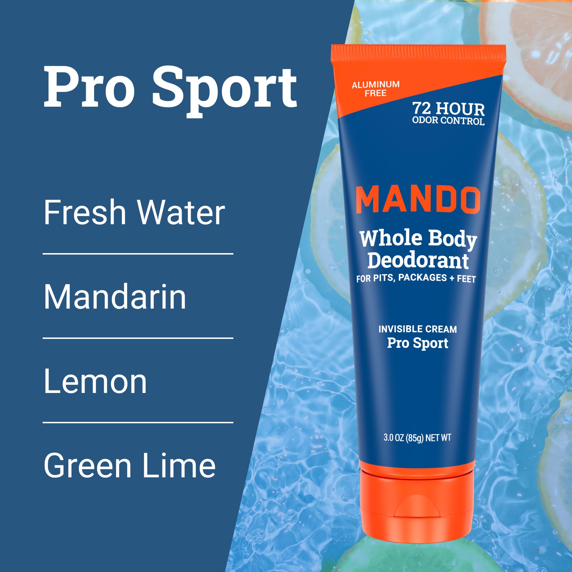 Mando doctor-developed hypoallergenic deodorant suitable for sensitive skin.
