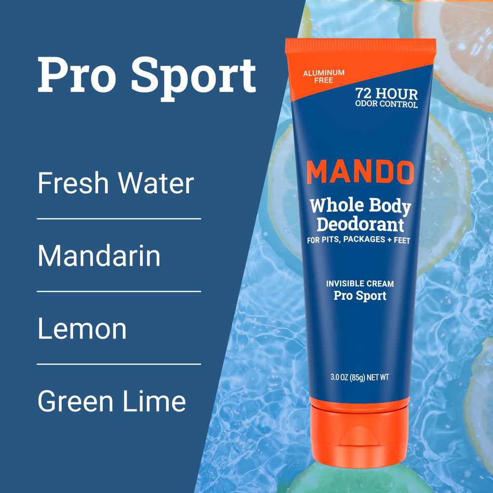 Mando doctor-developed hypoallergenic deodorant suitable for sensitive skin.