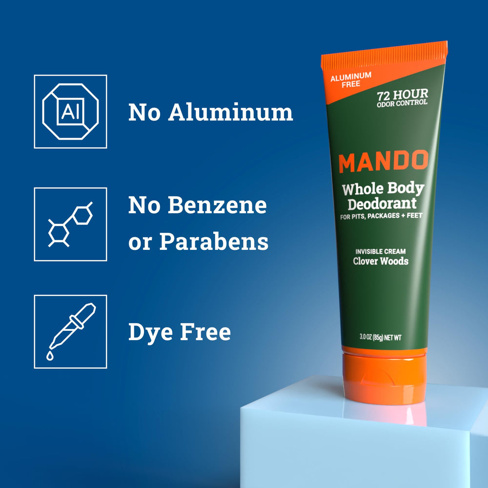 Mando doctor-developed formula designed for external skin safety.