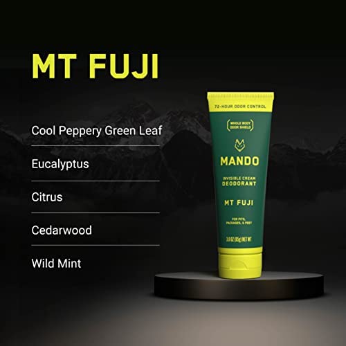 Mando invisible-cream dispense close-up showing easy, mess-free application