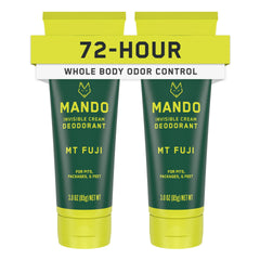 Mando Mt Fuji bottle front view highlighting invisible deodorant for long-lasting odor control