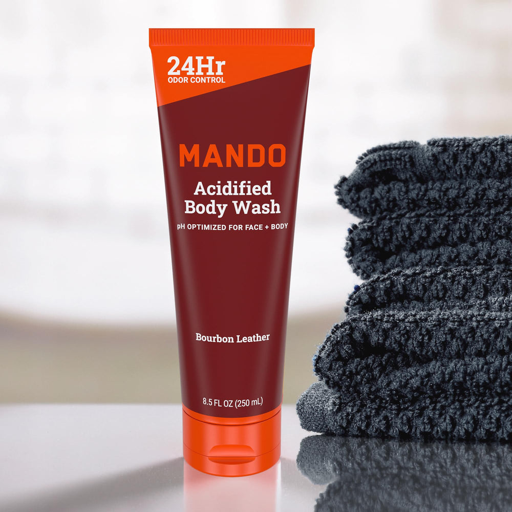Two-pack packaging emphasizes value and continuous odor control with Mando Odor Shield.