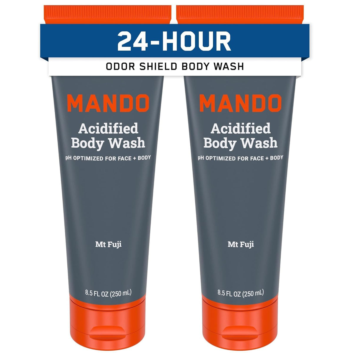 Mando Odor Shield bottle pour showing odor-control cleansing action