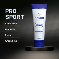 Mando Odor Shield rich lather demonstrates cleansing action.