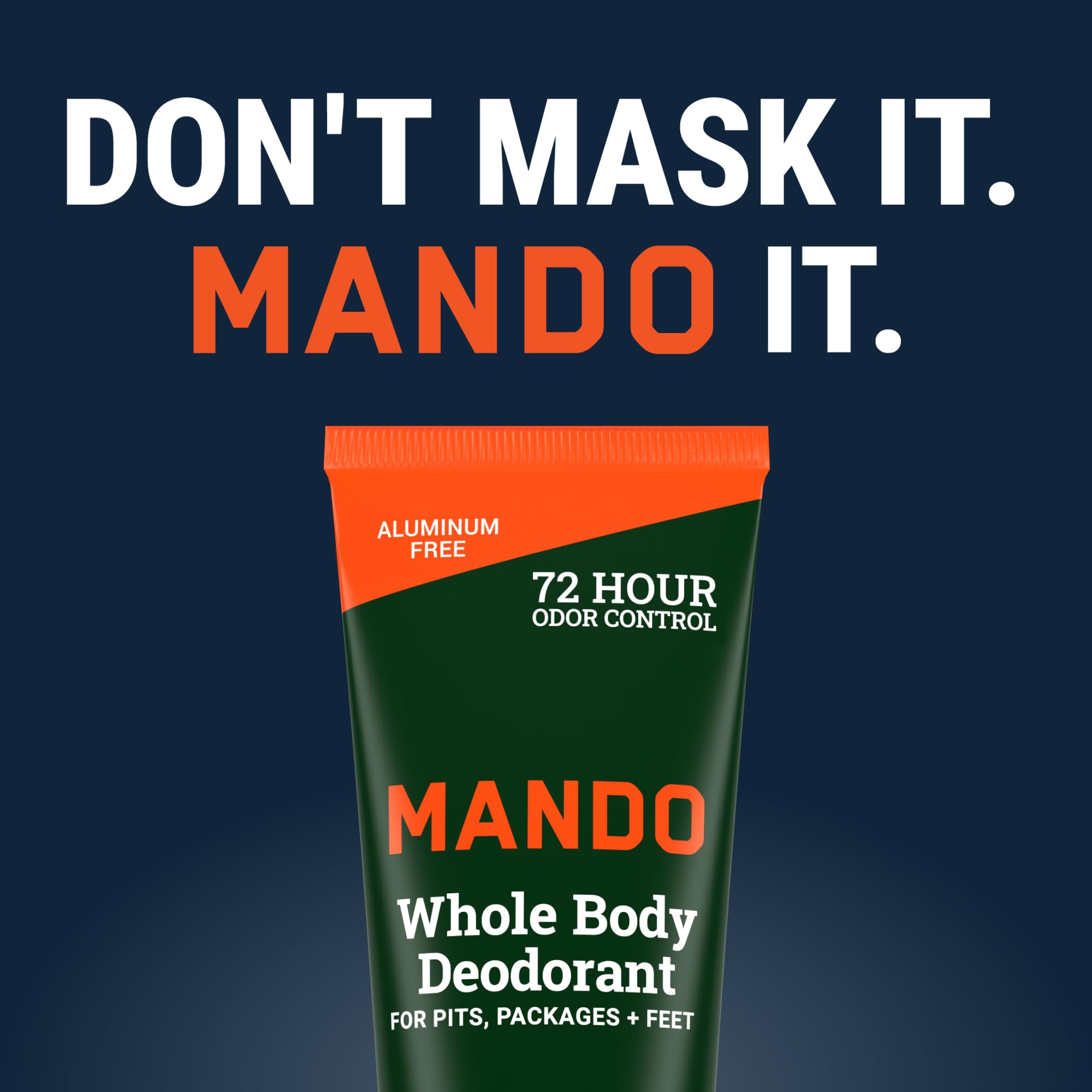 Mando pack of two tubes for ongoing odor protection.