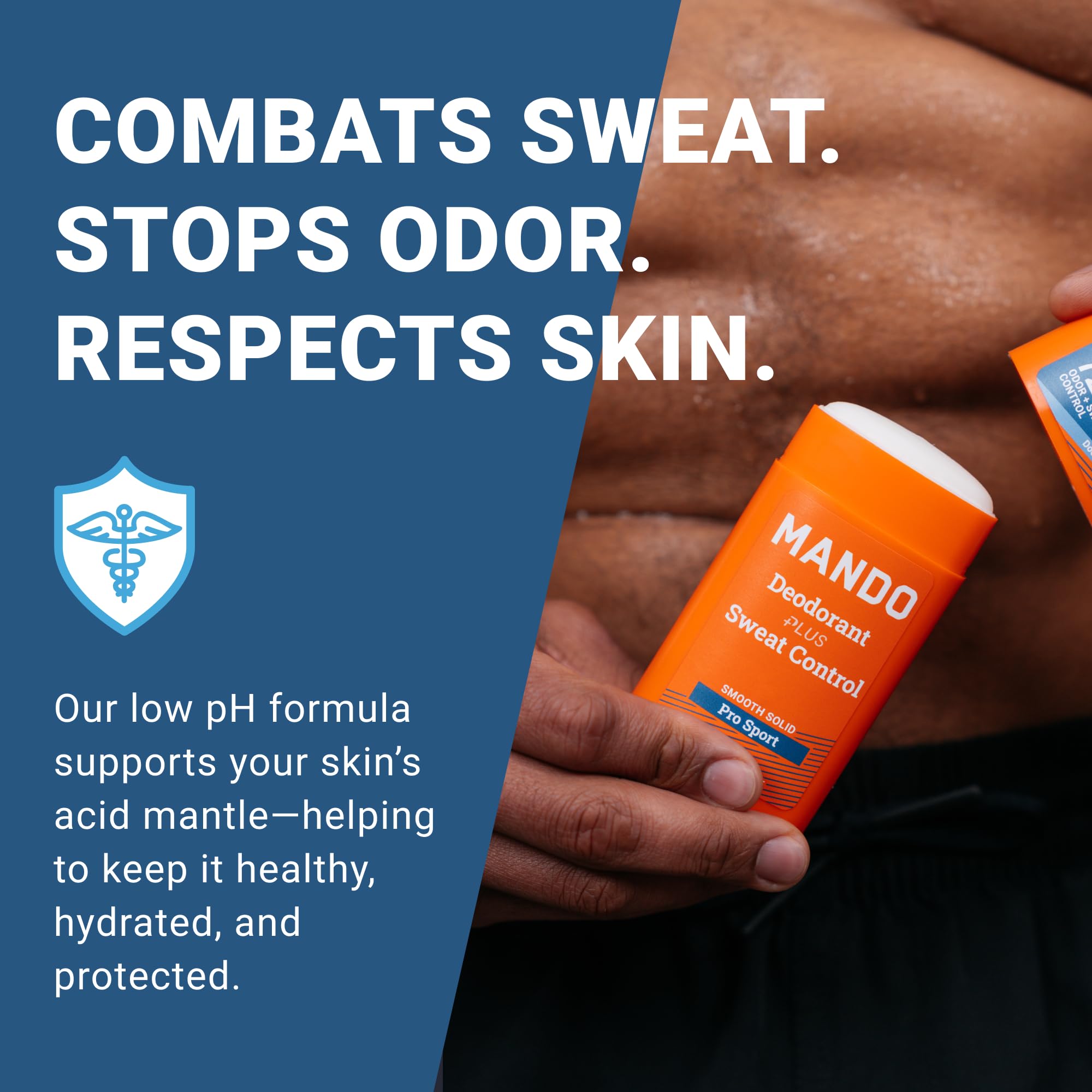 Mando Pro Sport apply action demonstrating easy daily use.