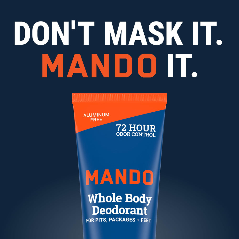 Mando Pro Sport and Mount Fuji scent bottles displayed in the pack.