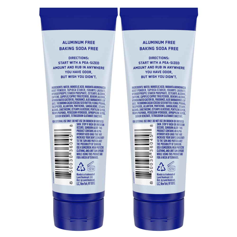 Mando Pro Sport pack of two tubes offers travel-friendly convenience.