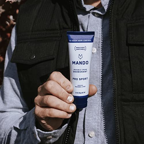 Mando Pro Sport skin-safe, doctor-developed formulation for sensitive skin.