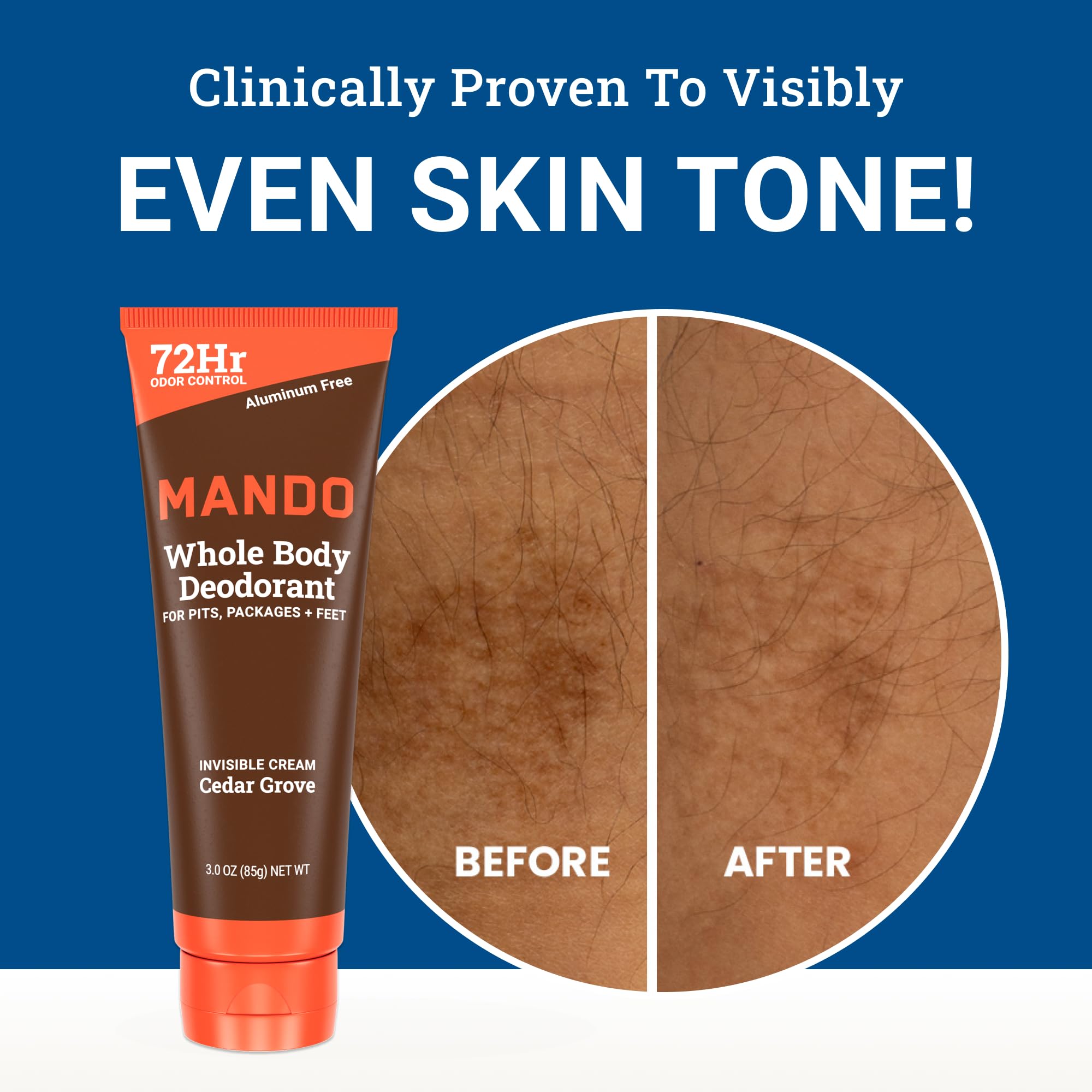 Skin-safe, hypoallergenic composition suitable for daily use