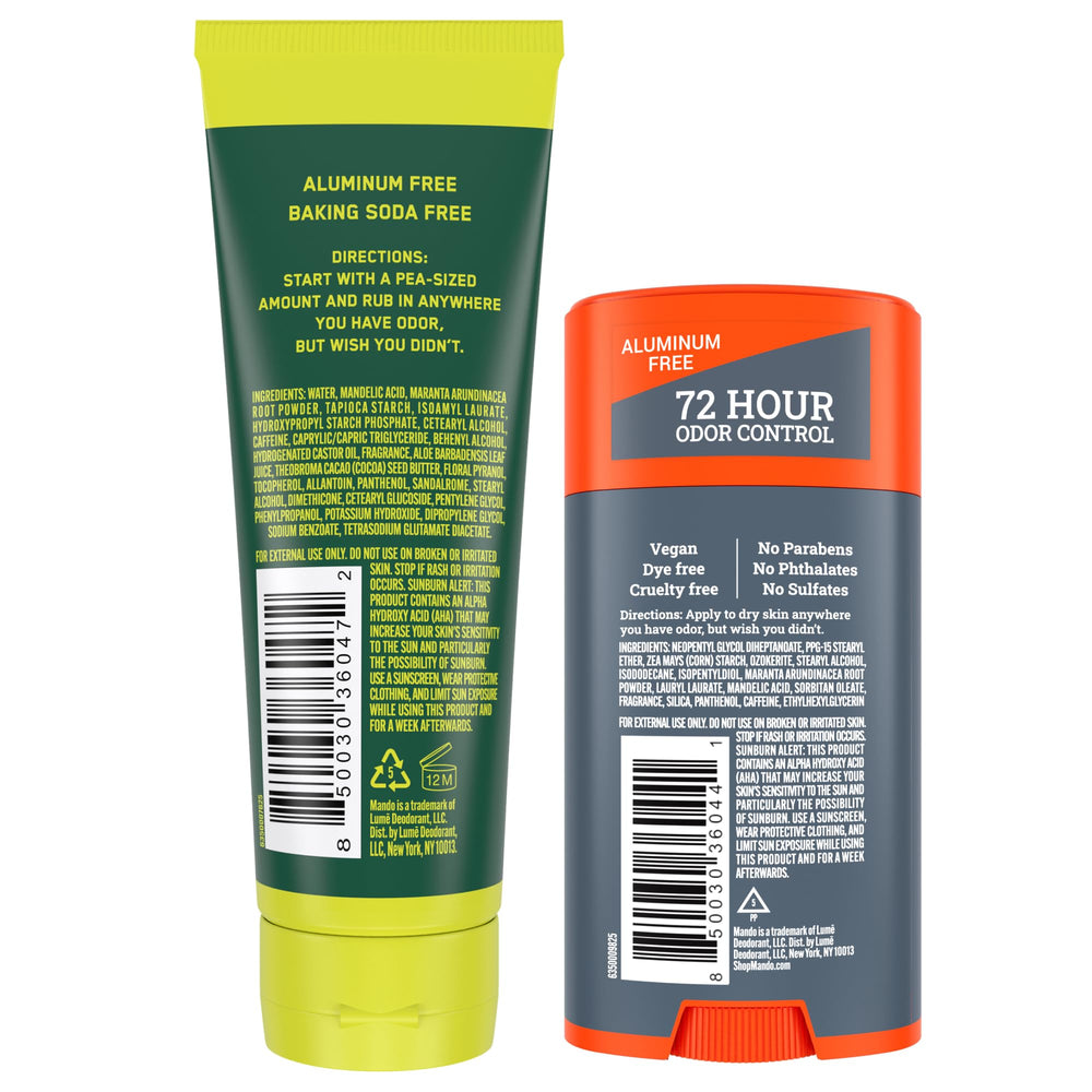 Mando skin-safe hypoallergenic formula suitable for sensitive areas and daily use.