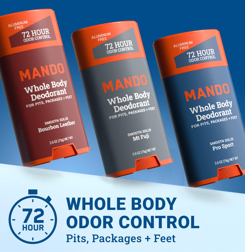 Mando Solid-stick front view provides easy access and clear design