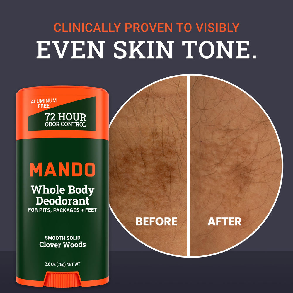 Mando two-pack box shows value and convenience.