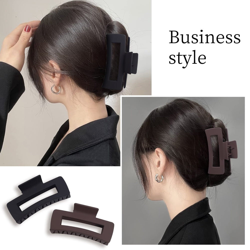 Mandydov 180-degree opening hair clip demonstrates wide hair capture with crossed teeth.