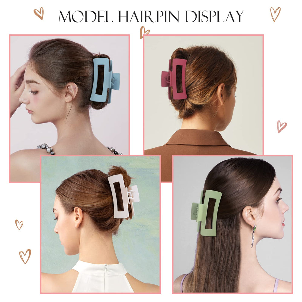 Mandydov leopard gray clip blends stylish print with durable grip for all hair types