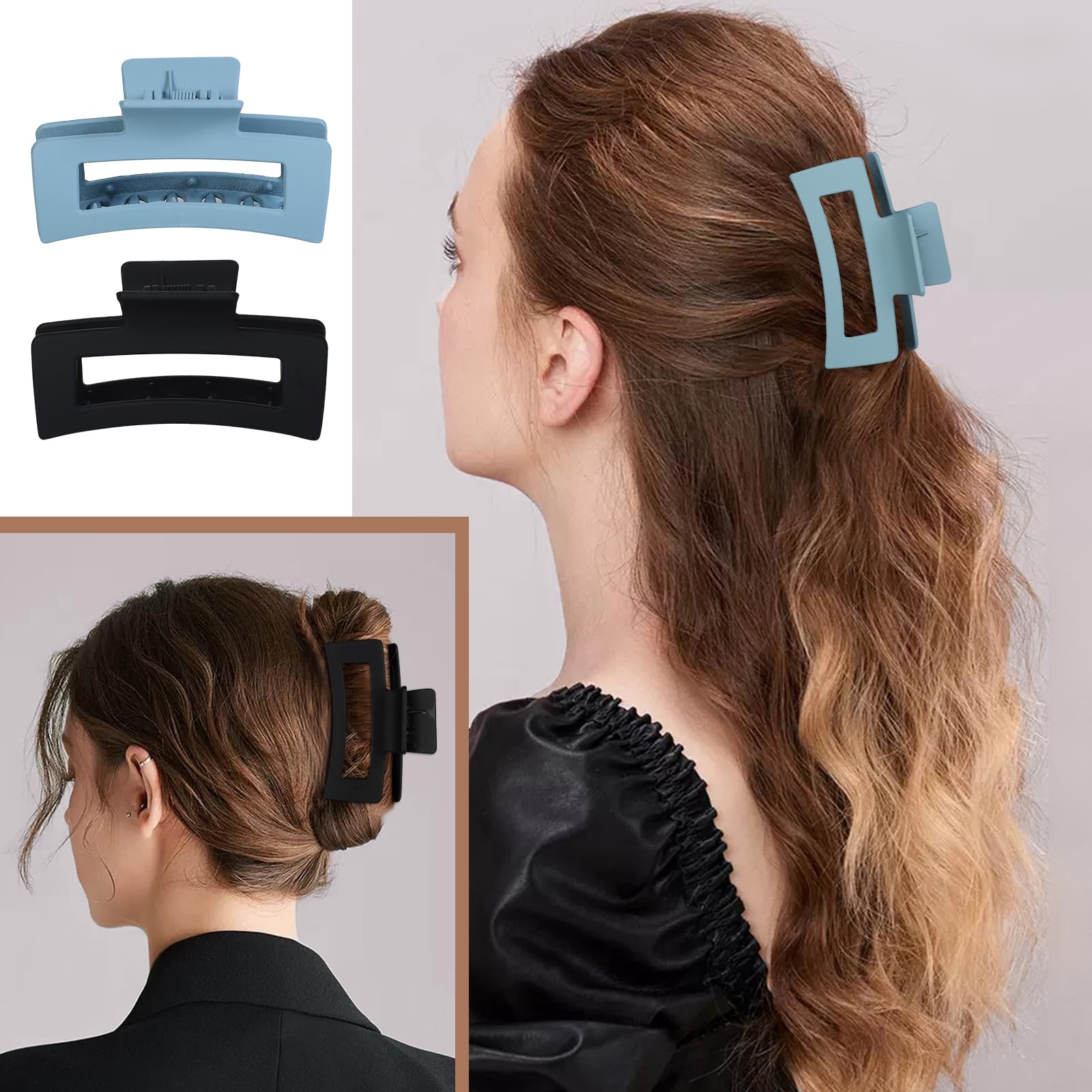 Mandydov banana clip strong hold for updos and ponytails.