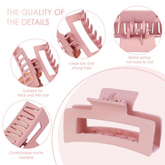 Mandydov clip with 180-degree teeth for versatile hair types.