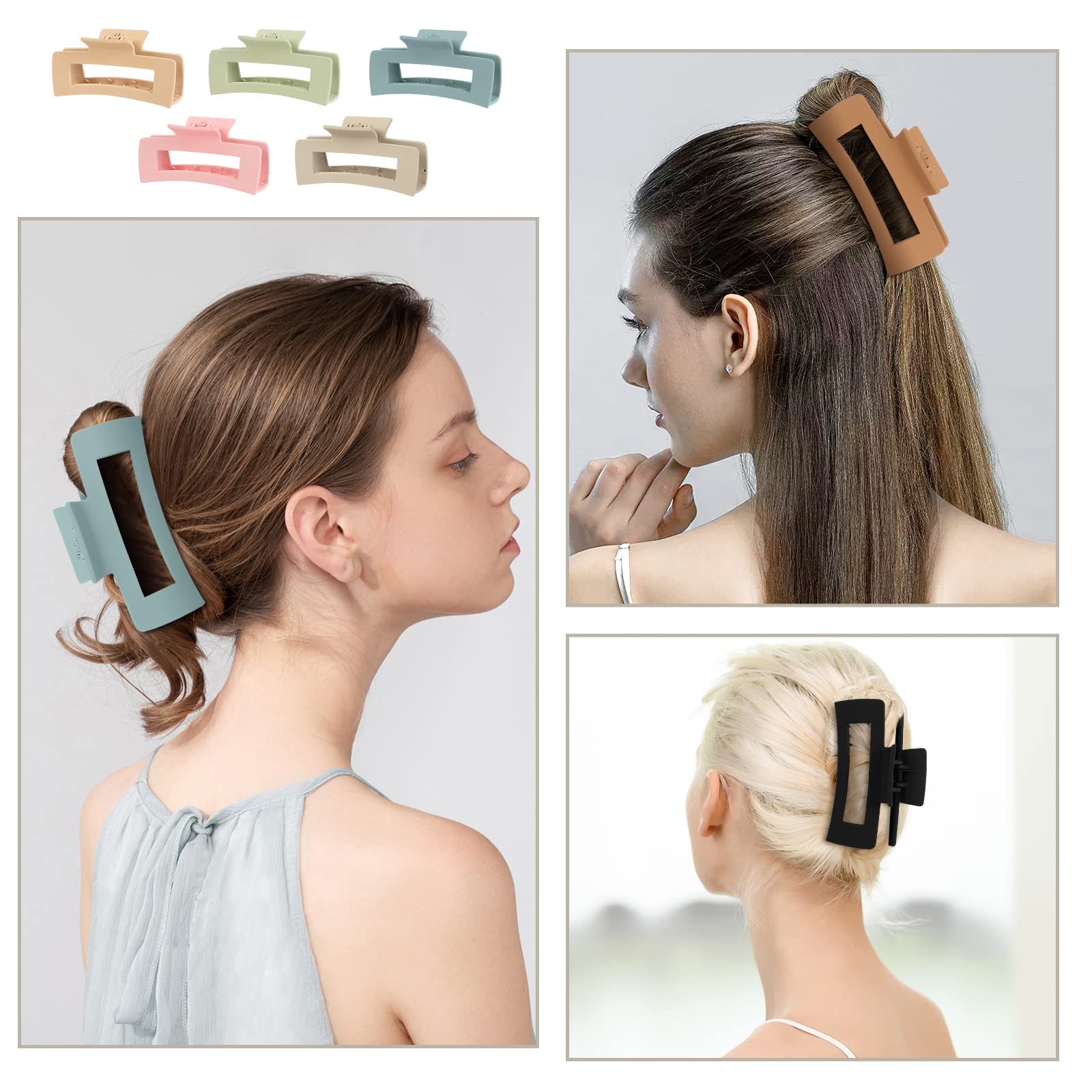 Mandydov lightweight plastic construction designed to avoid hair pulling.