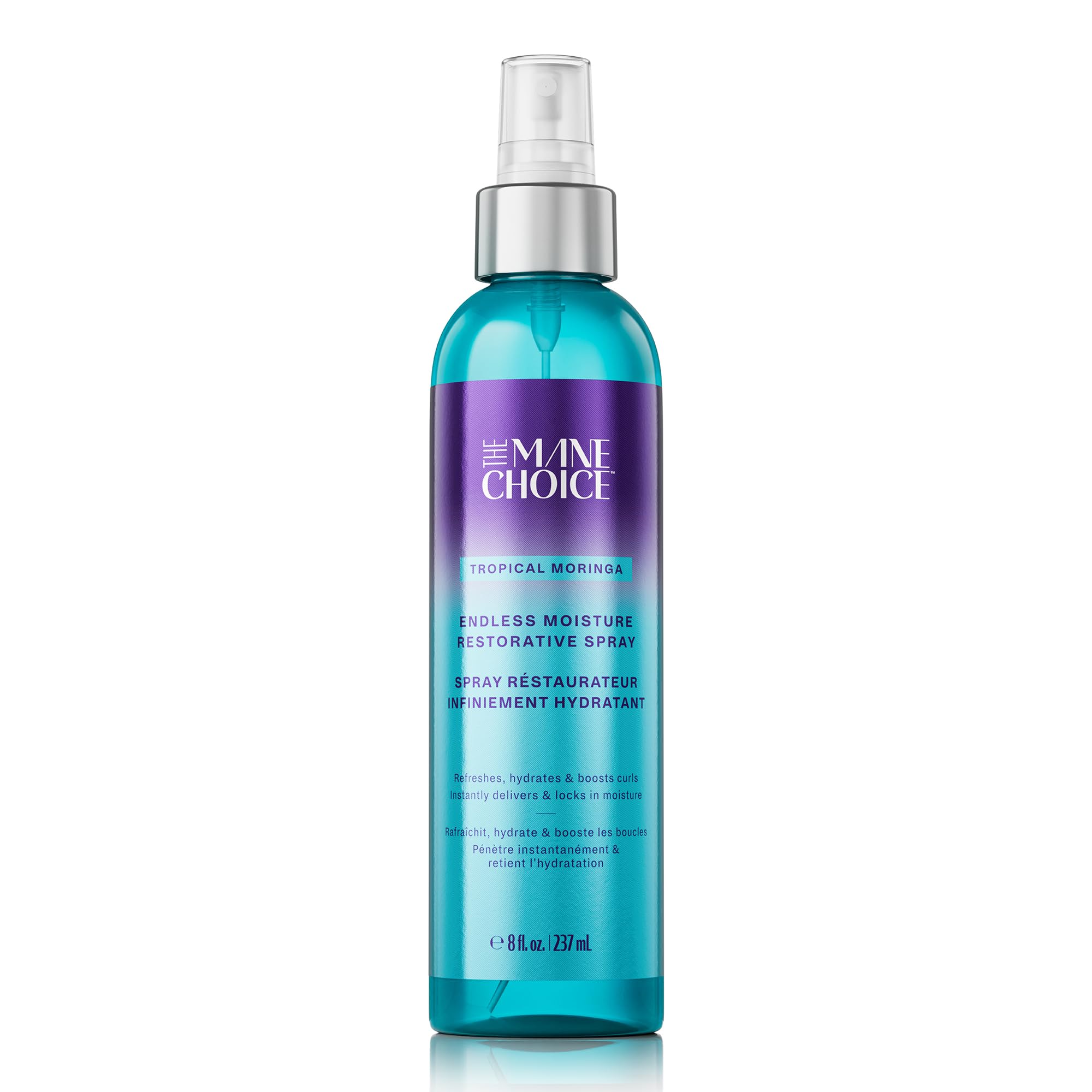 The Mane Choice atomizador hidratante para rizos, mejora definición y brillo.