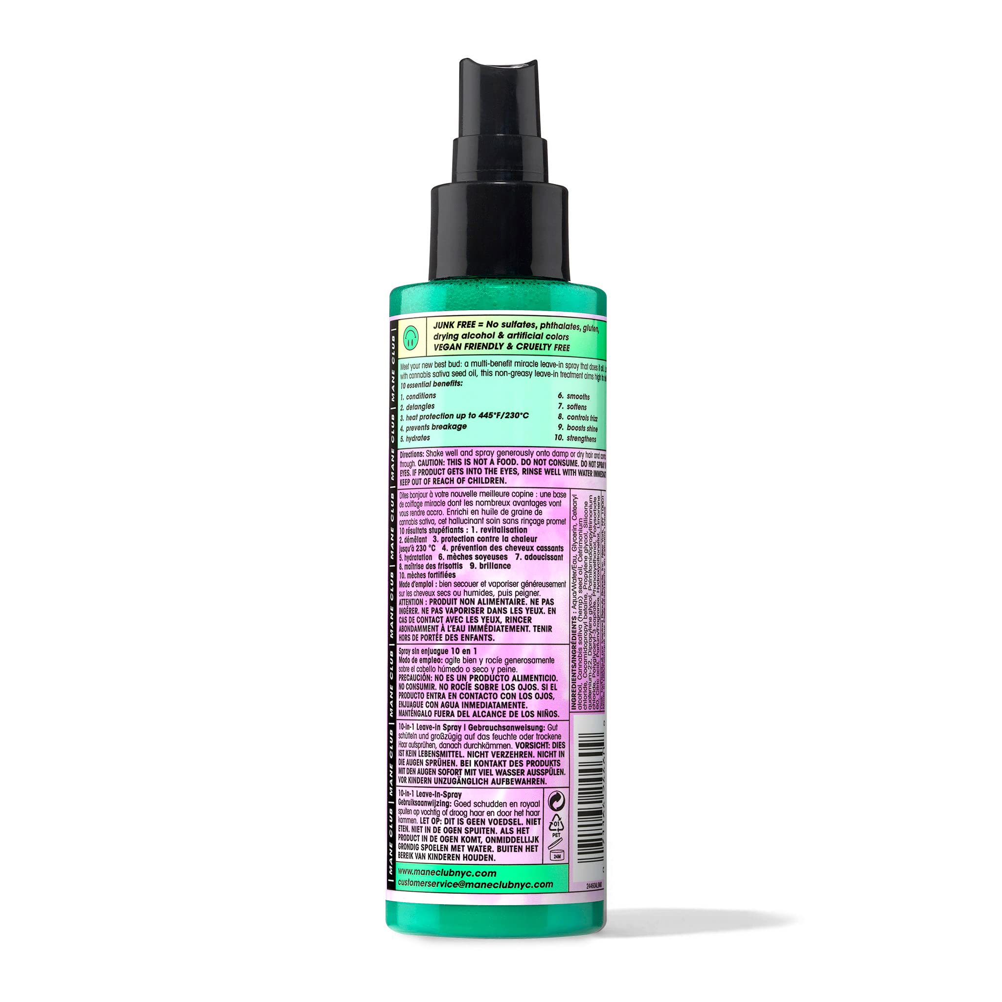 MANE CLUB One Hit Wonder five point three ounce bottle fits travel routines.