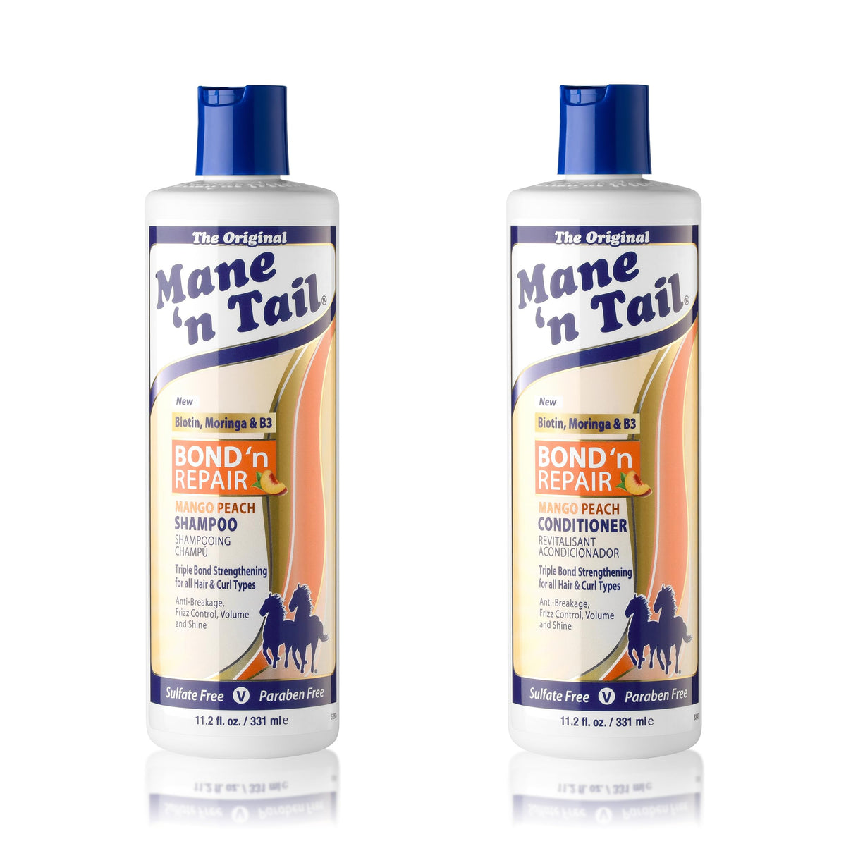 Mane 'n Tail Bond 'n Repair Champú para cabello texturizado, mejora la manejabilidad
