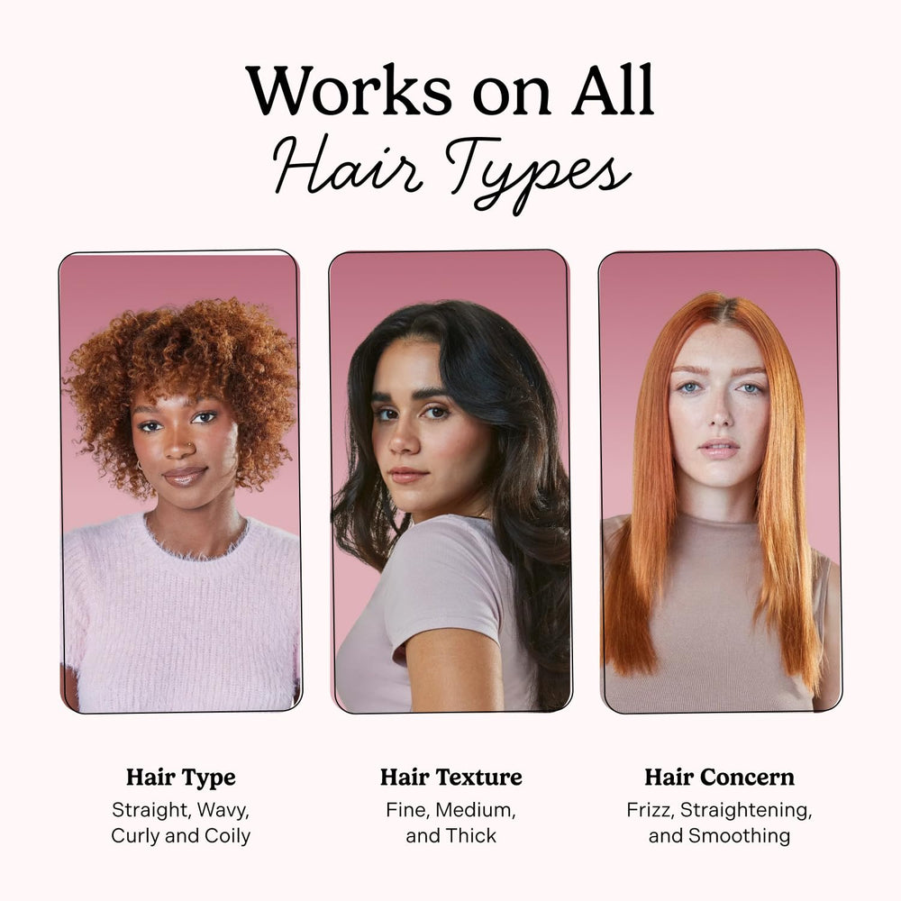 Mane Ready or Knot detangler brush on wet hair for gentle detangling.
