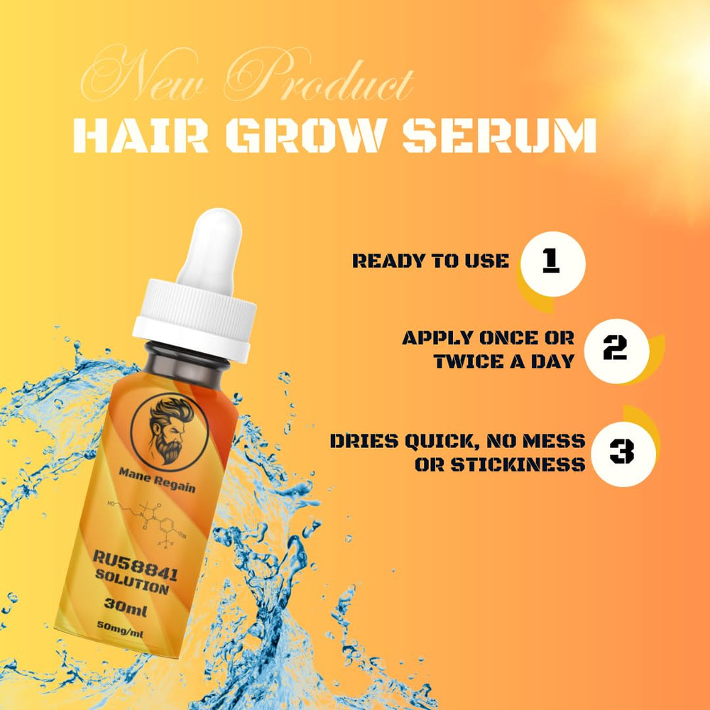 Mane Regain bottle in hand for easy precise application.