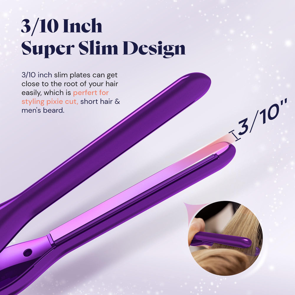 Manelix 2-in-1 flat iron and curling iron for versatile daily looks