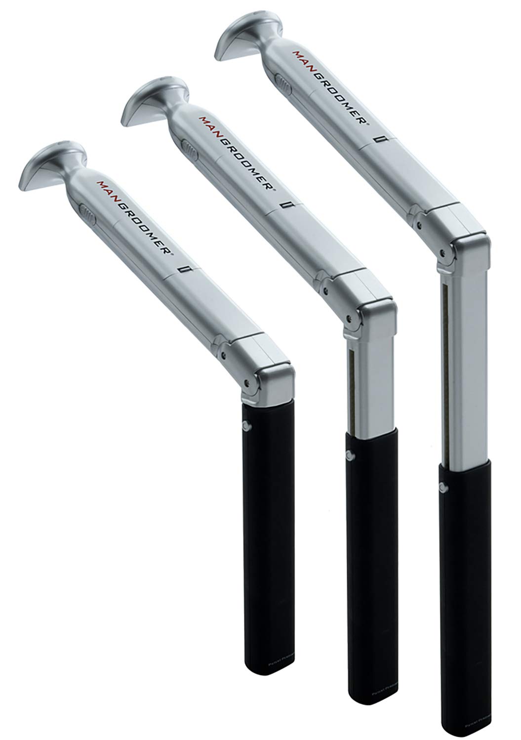 Mangroomer back shaver angle adjustment lets you tailor reach.