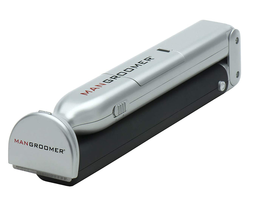 Mangroomer back shaver compact storage stows away neatly after use.
