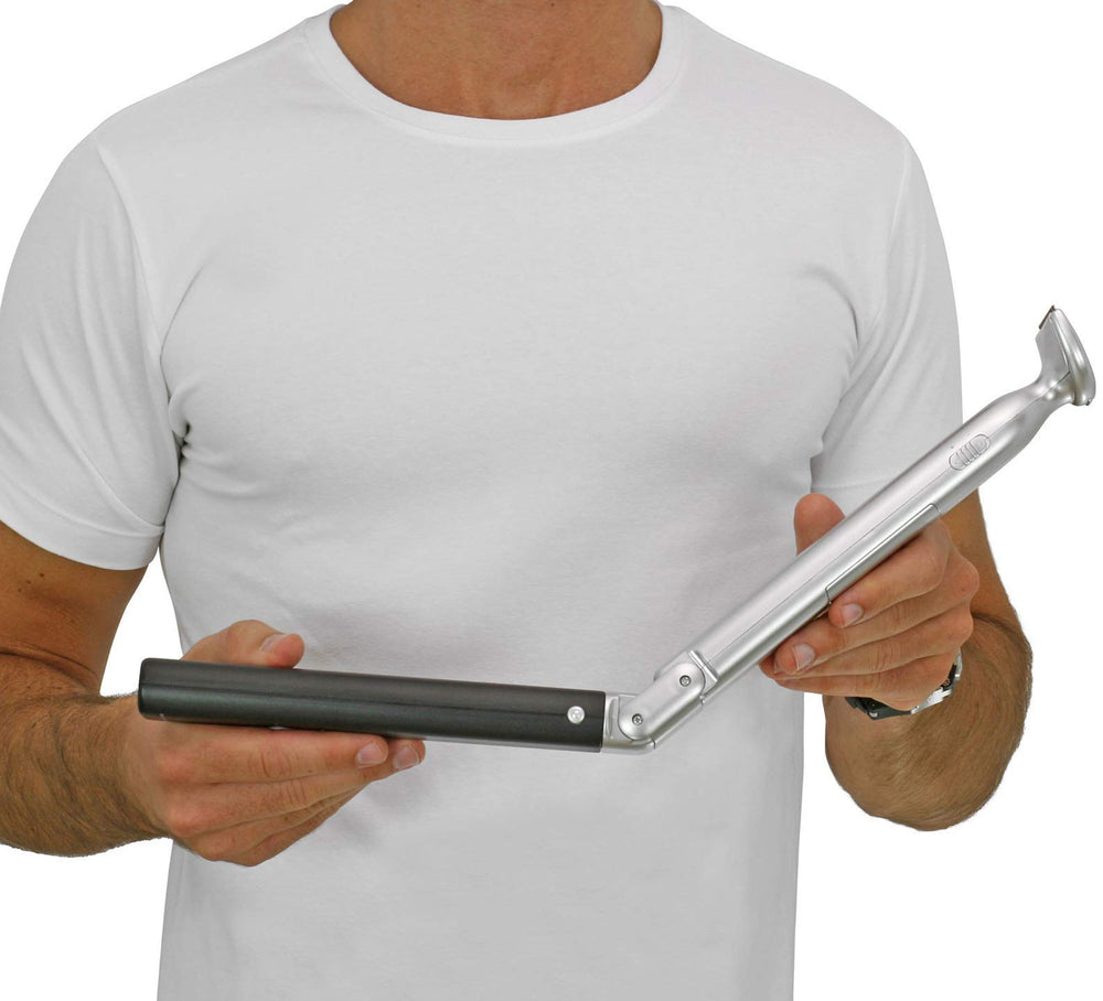 Mangroomer back shaver full reach helps cover middle and lower back.