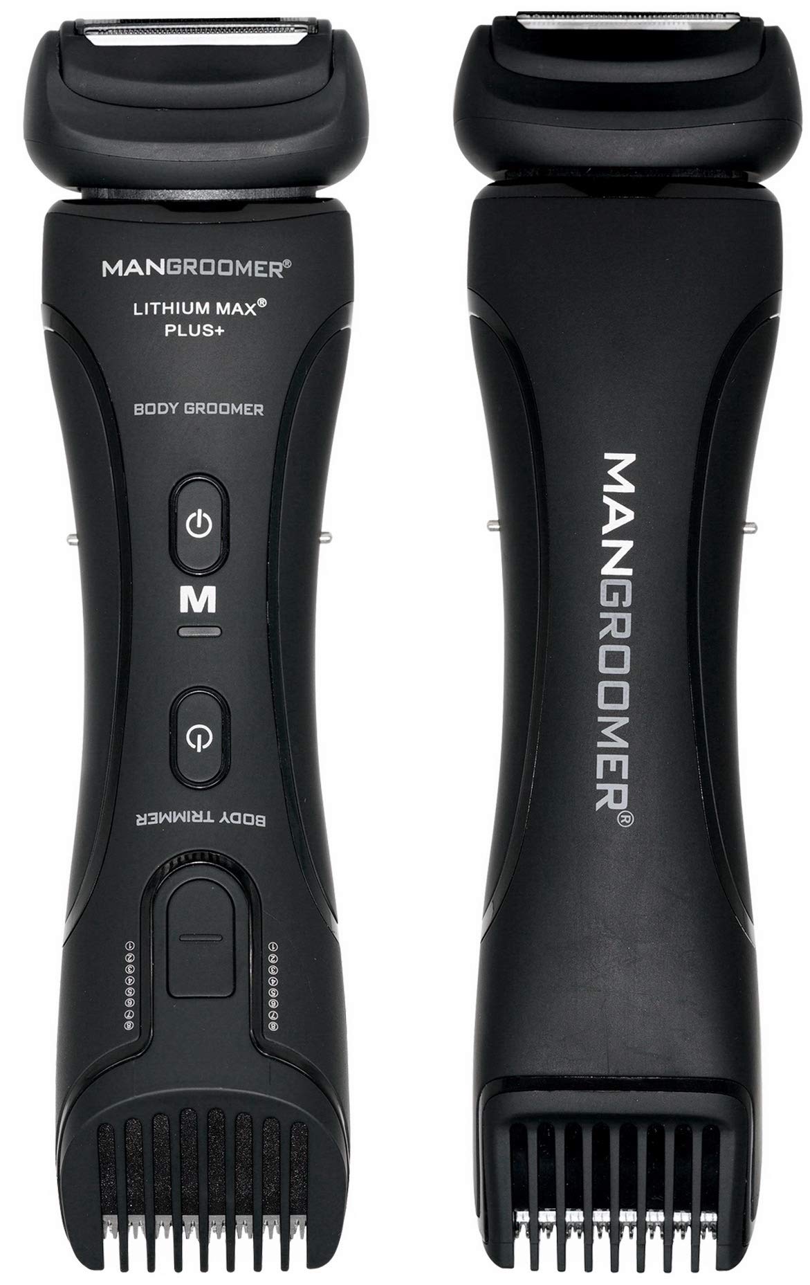 MANGROOMER Lithium Max Plus front view shows ergonomic design for comfortable grooming