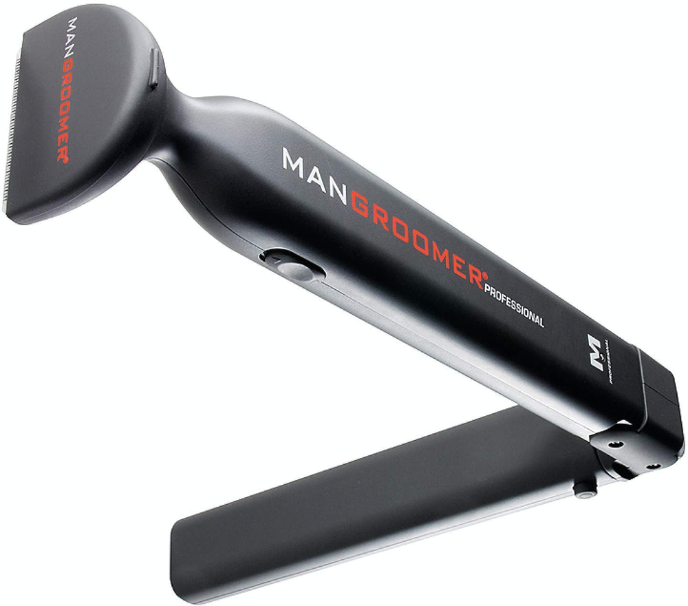 MANGROOMER professional back shaver extendable-handle for hard-to-reach areas.