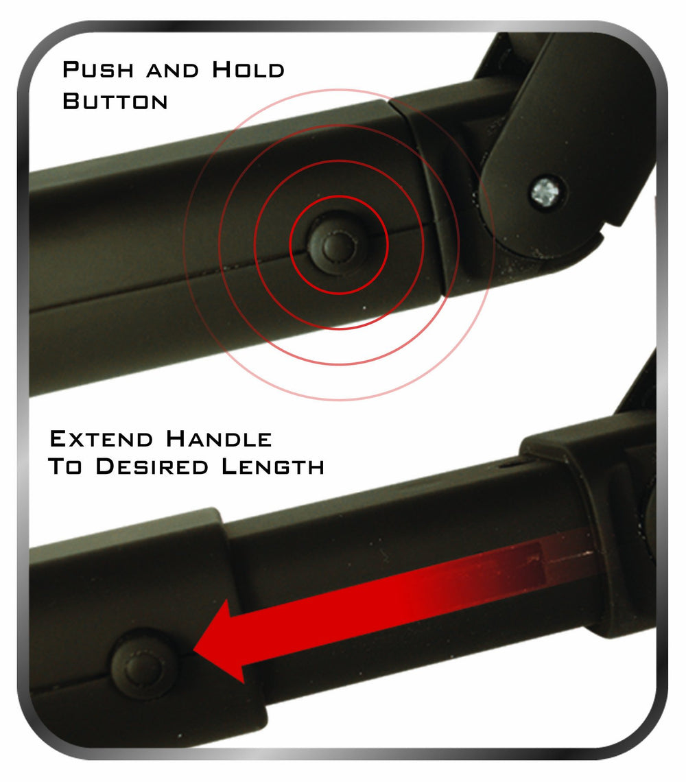 MANGROOMER rubberized-grip shaver for secure control.