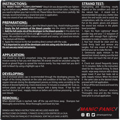 MANIC PANIC 30 Volume Developer for maximum lift on dark hair.