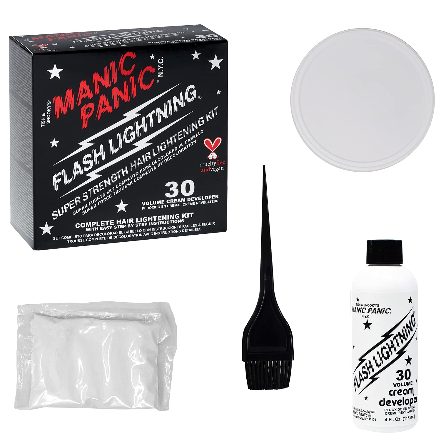 MANIC PANIC bleach kit gloves for comfortable, clean handling.