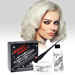 MANIC PANIC mixing tub for tidy bleach preparation.