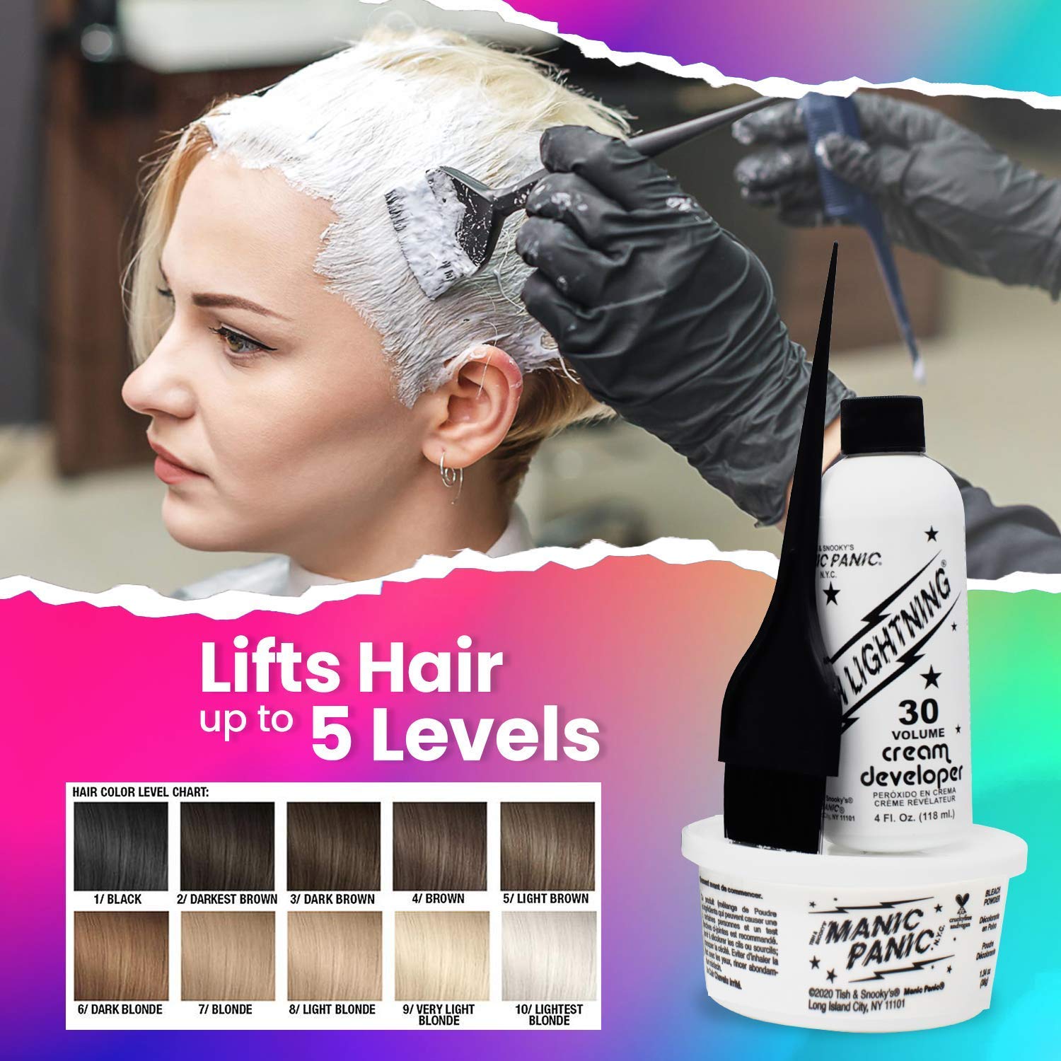 MANIC PANIC tint brush for precise application.