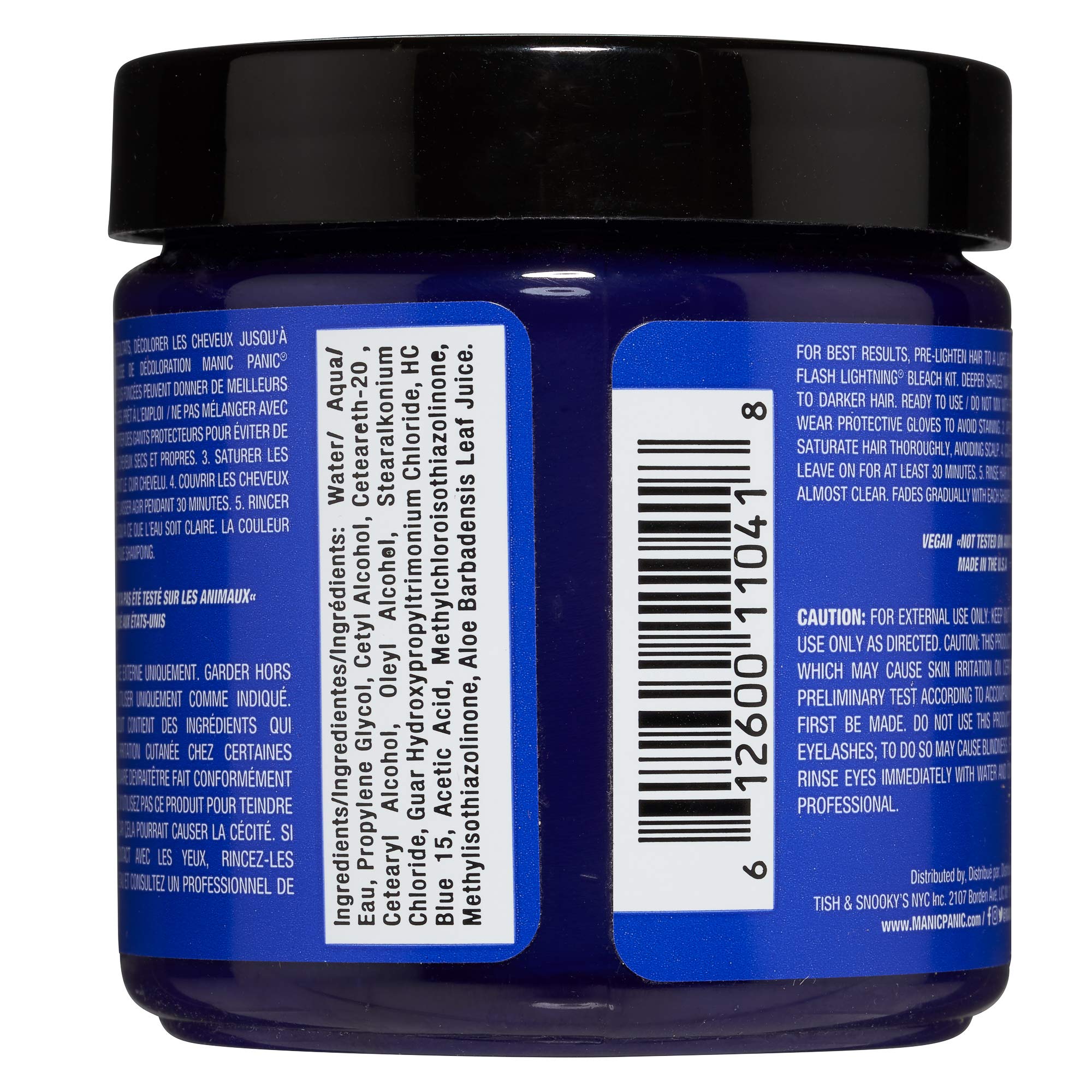Blue Moon jar close-up highlighting vivid blue pigment for long-lasting semi-permanent color