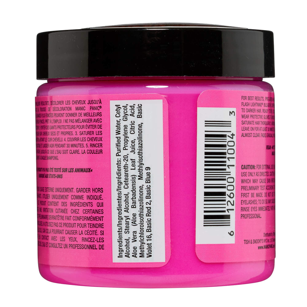 Manic Panic Cotton Candy Pink on pre-lightened hair for bright results