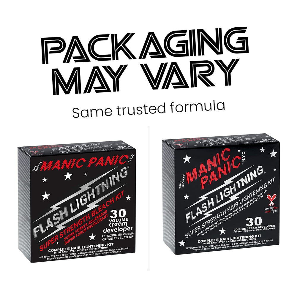 MANIC PANIC Flash Lightning 30-volume Developer for strong lift.