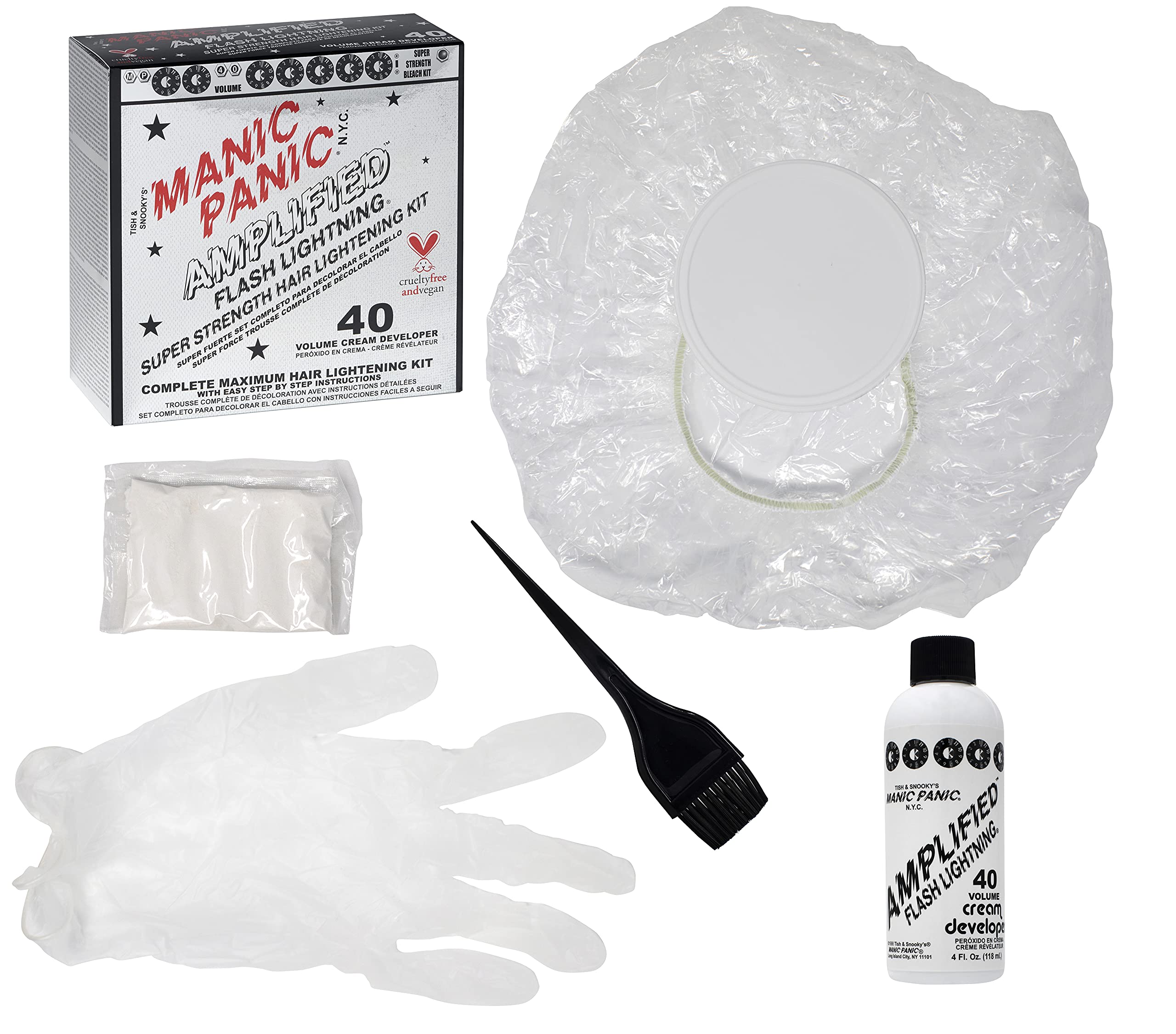 MANIC PANIC Flash Lightning tint brush for precise and even application.