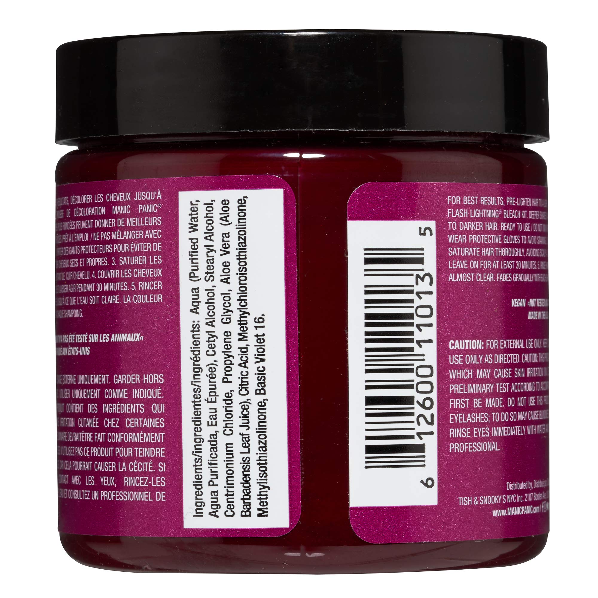 MANIC PANIC Fuchsia Shock swatches show rich shade possibilities for color planning.