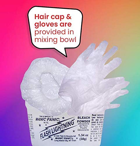 MANIC PANIC Mixing Tub and Gloves for mess-free DIY bleaching.