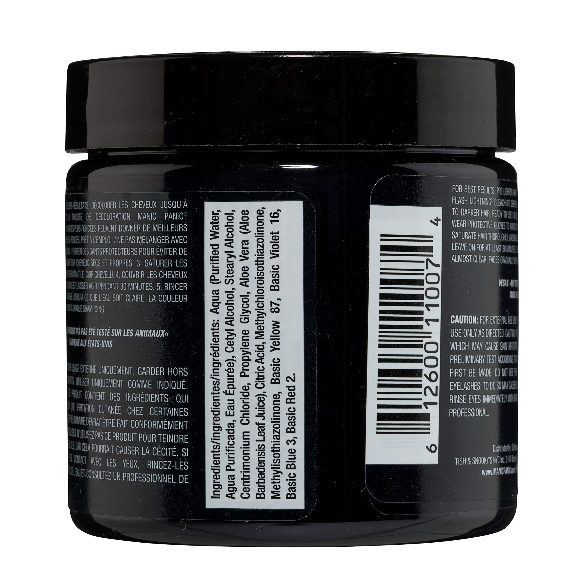 MANIC PANIC Raven color palette showing mixable shades for personalized looks