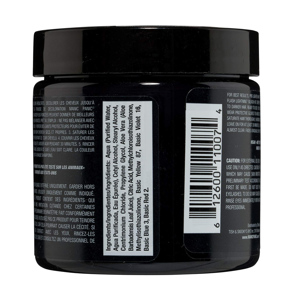 MANIC PANIC Raven color palette showing mixable shades for personalized looks